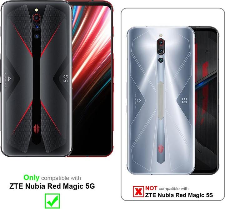 Image du produit Cadorabo Coque pour ZTE Nubia Red Magic 5G universel avec Clip (ZTE Nubia Red Magic 5G)