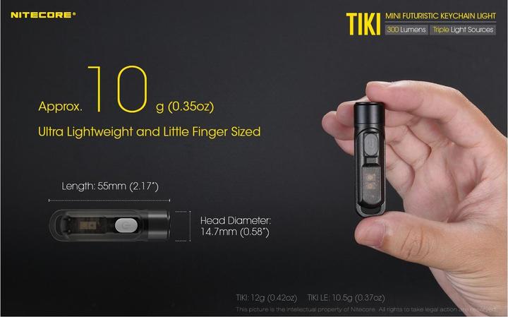 Actual product image Nitecore TIKI LE - 300 lumen (5.50 cm, 300 lm)