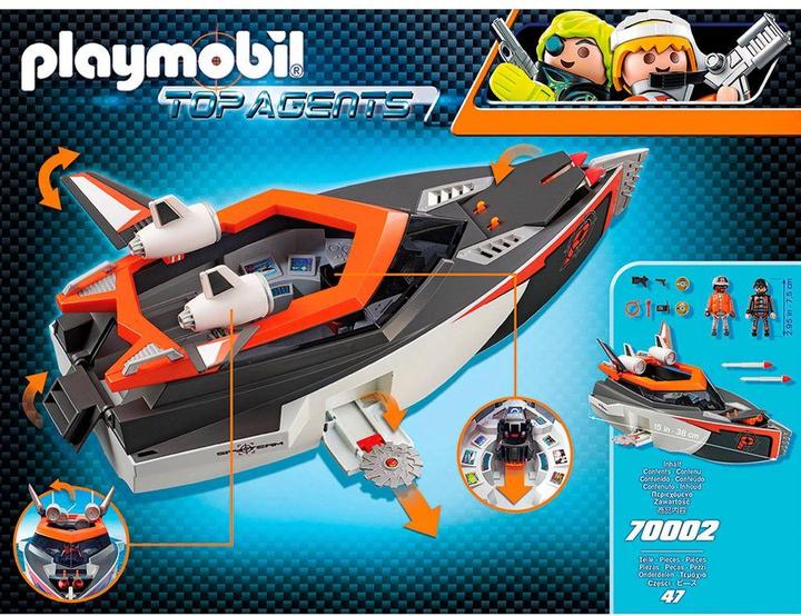 Actual product image Playmobil Spy Team Turboship (70002)