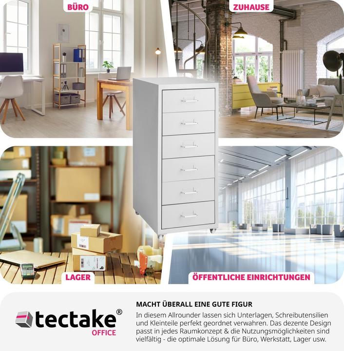 Immagine prodotto tectake Rotolo contenitore (41 x 28 x 69 cm)
