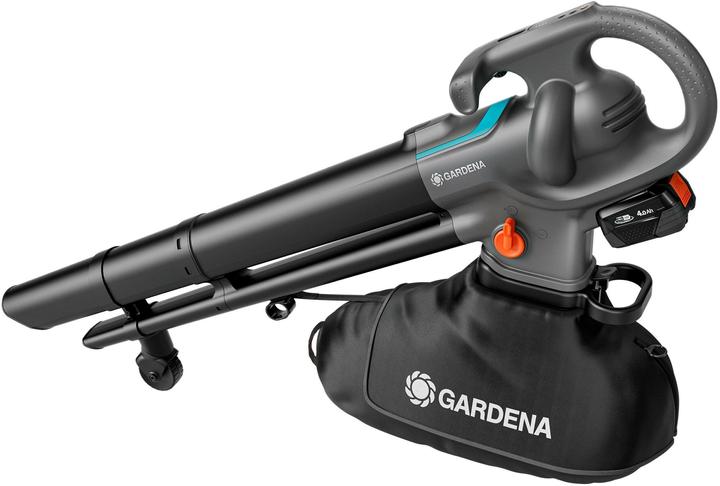 Produktbild Gardena Akku-Laubsauger/Laubbläser PowerJet Collect 18V P4A solo (grau/schwarz, ohne Akku und Ladegerät, POW (Akkubetrieb, Laubbläser)