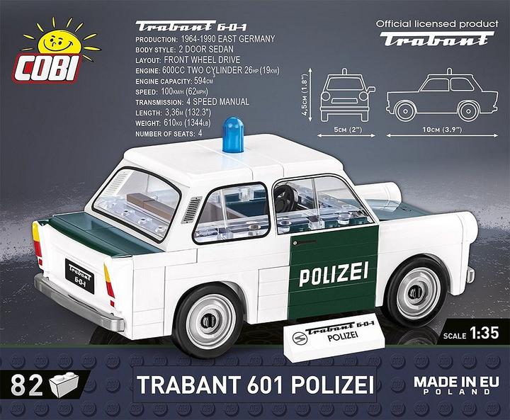 Actual product image Cobi Trabant 601 Police