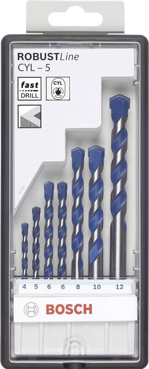 Produktbild Bosch Professional Zubehör 7-tlg. CYL-5 Betonbohrer-Set, Robust Line, 4–10 mm (4, 5, 6, 8, 10 mm)