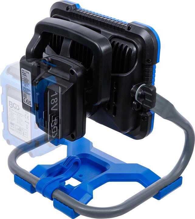 Image du produit BGS Lampe de travail LED sur batterie | repliable | 18 V | sans batterie (2000 lm)