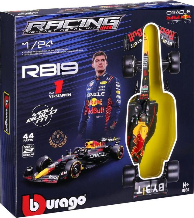 Immagine prodotto Bburago Red Bull F1 RB19 1/24 Kit Verstappen 2024