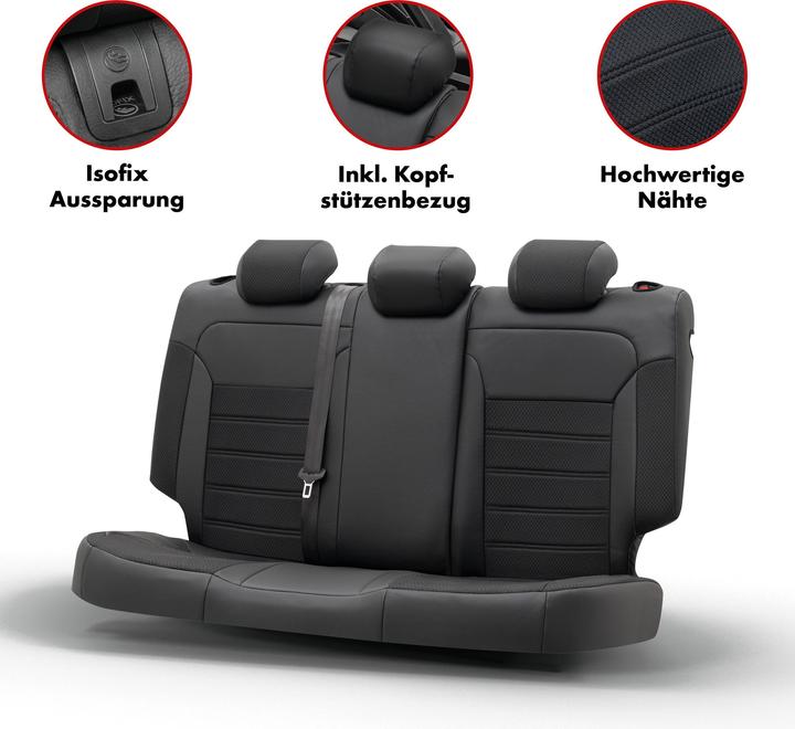 Produktbild Walser Sitzbezug für Opel Corsa D (S07) 07/2006-08/2014, 1 Rücksitzbankbezug