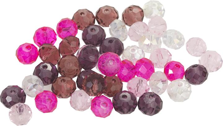 Image du produit Pracht Perles de verre taillé, 8 mm, 45 pièces