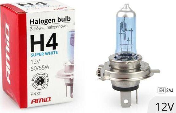 Produktbild Amio Halogenlampe H4 12V 60/55W UV-Filter (E4) Super Baltas (H4)