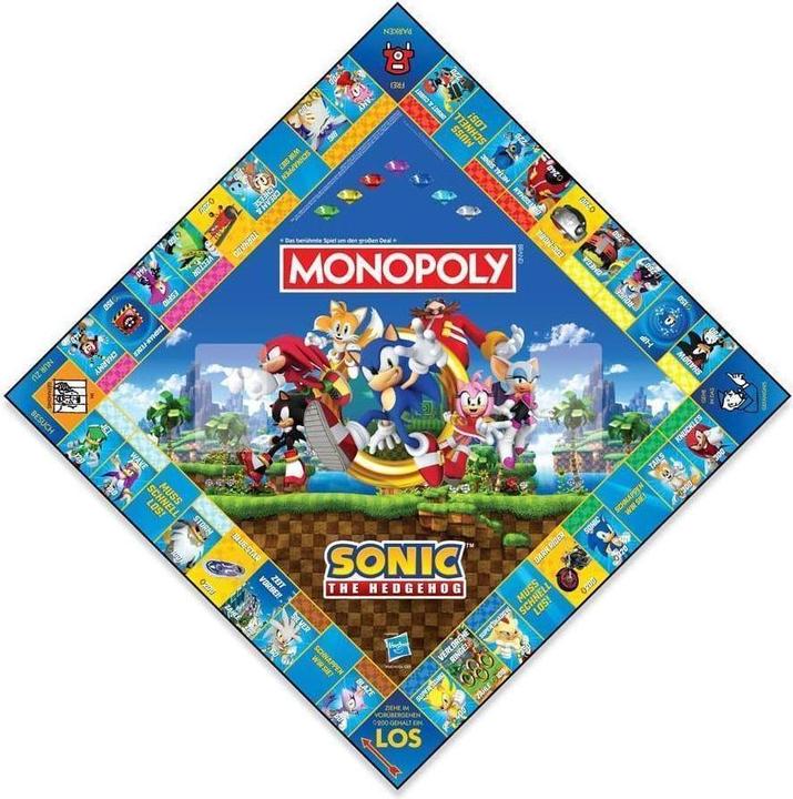 Actual product image Winning Moves Monopoly board game Sonic the Hedgehog *German version* (German)