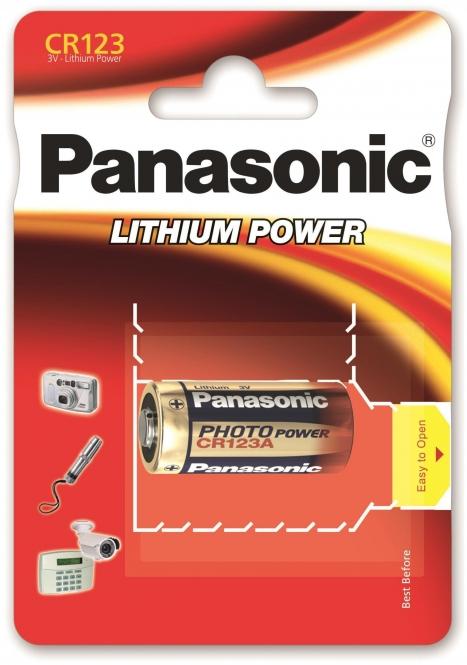 Actual product image Panasonic Photo Lithium (1 pcs., CR123A, 1400 mAh)