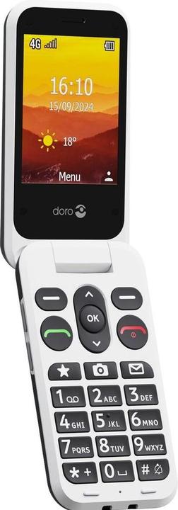 Produktbild Doro Leva L30, Clamshell, Single SIM, 7,11 cm (2,8"), 2 MP, 1150 mAh, Schwarz, Weiss (2.80", 2 Mpx, 4G)