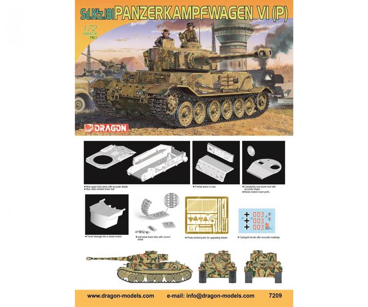 Produktbild 1:72 Sd.Kfz.181 Pz.kampfwagen VI(P)