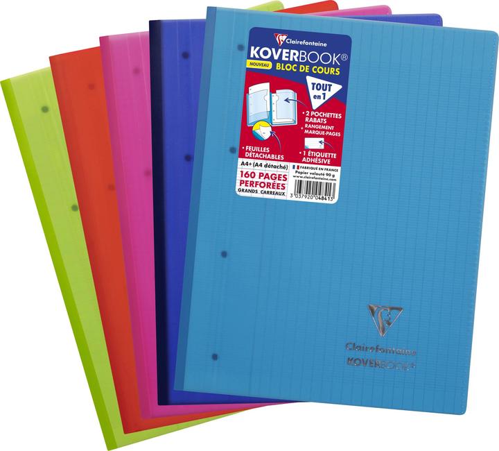 Image du produit Clairefontaine Koverbook (A4+, À rayures, Couverture rigide)