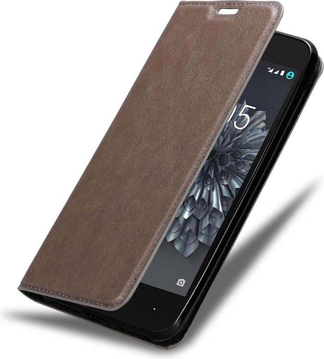Actual product image Cadorabo Book Invisible Magnet Cover (BQ Aquaris X5 Plus)