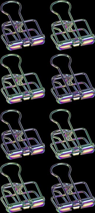 Knorr Prandell Deko-Clip, 19 mm, regenbogen irisierend