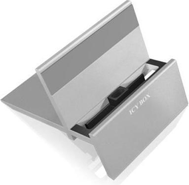 Produktbild Icy Box IB-i003+ - Docking Station für Tablet - Silber - für Apple iPad (3. Generation)