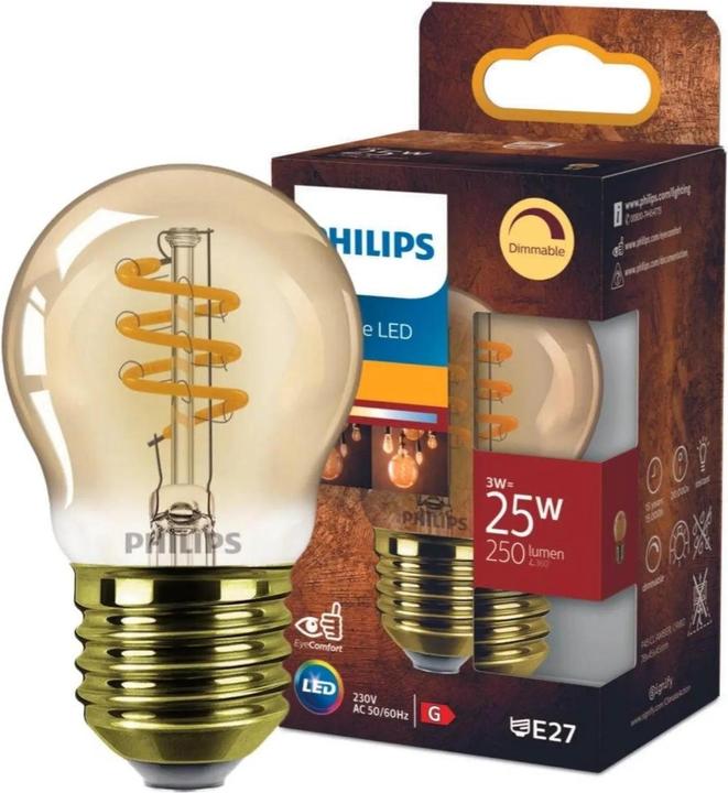 Immagine prodotto Philips Ambra (E27, 3 W, 250 lm, 1 x, E)