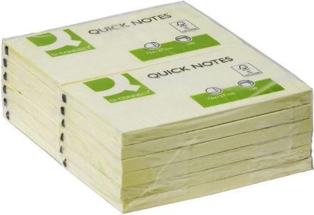 Actual product image Q-Connect Sticky notes Quick Notes yellow (75 x 125 mm)