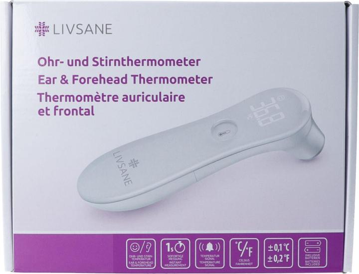 Image du produit Livsane Ohr- und Stirnthermometer (Auriculaire, Front)