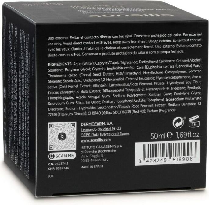Actual product image Sensilis Upgrade day cream 50ml (Body milk, 50 ml)