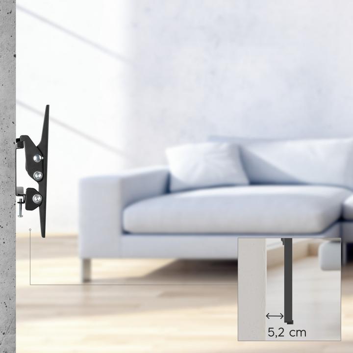 Image du produit Hama Support TV mural, inclinable, 117 cm (46") jusqu'à 25 kg (Mur, 46", 25 kg)