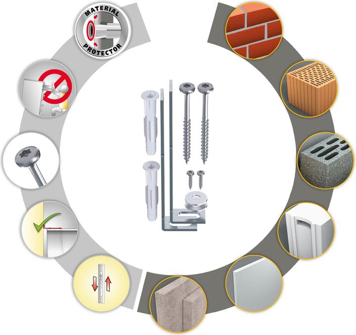 Actual product image Tox tilt protection tilt stop for furniture (8 pcs.) (8 pcs.)