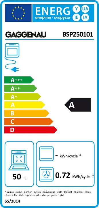 Energie-Label Gaggenau BSP250101