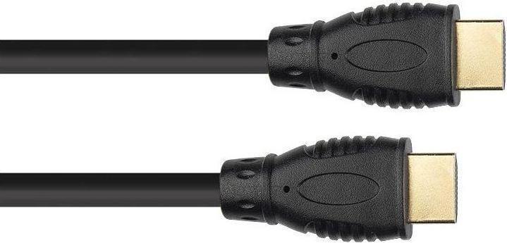 Immagine prodotto Varia SO-38171 - Anschlusskabel HDMI 2.0b, 4K UHD 60Hz, 18 Gbits, vergoldete Kontakte, schwarz, 1m (1 m, HDMI)