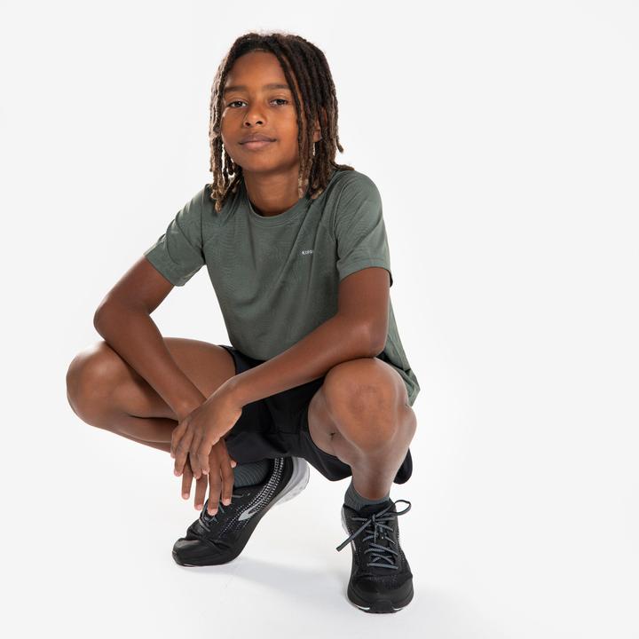 Image du produit Kiprun T-Shirt running sans couture Enfant - TS LIGHT 900 kaki (164)