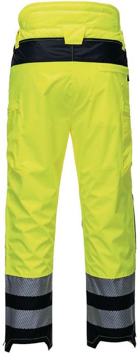 Actual product image Portwest High visibility rain trousers PW342, class 2, yellow/black, size XL (XL)