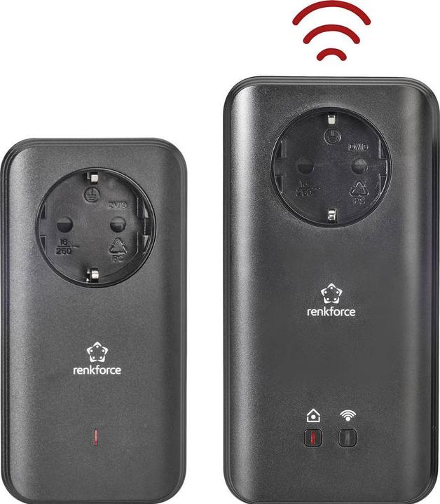 Actual product image Renkforce Powerline WLAN Starter Kit 1.2 Gbit/s PL1200D WiFi (1200 Mbit/s)