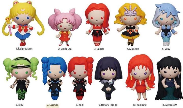 Produktbild Monogram Int. Sailor Moon 3D PVC-Taschenanhänger Series 8 Display (24)