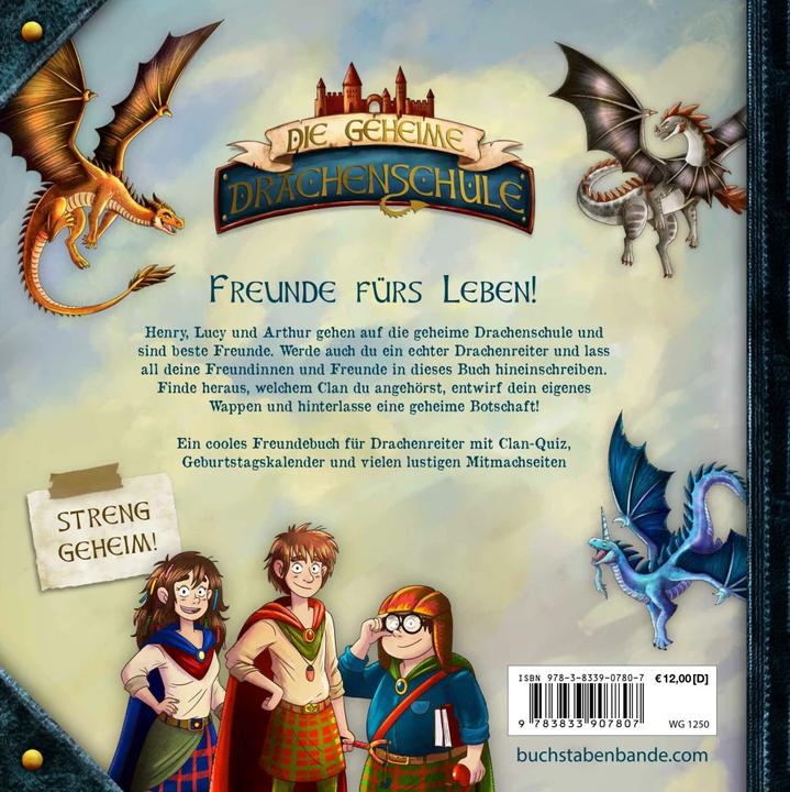 Actual product image Die geheime Drachenschule - Mein Freundebuch (German, Pascal Nöldner, Emily Skye, 2023)