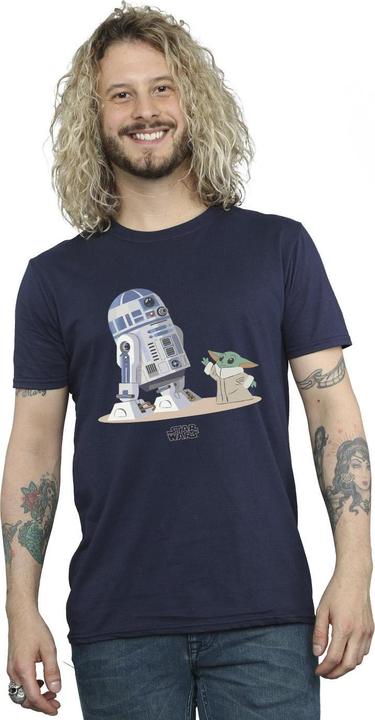 Image du produit Star Wars - T-shirt THE MANDALORIAN R2D2 AND GROGU - Homme (XL)