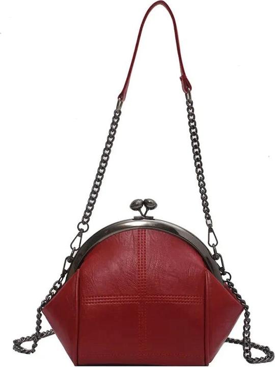 Immagine prodotto Only-Bags.Store Borsa a tracolla di design a catena Borse messenger in pelle PU di alta qualità Colore solido