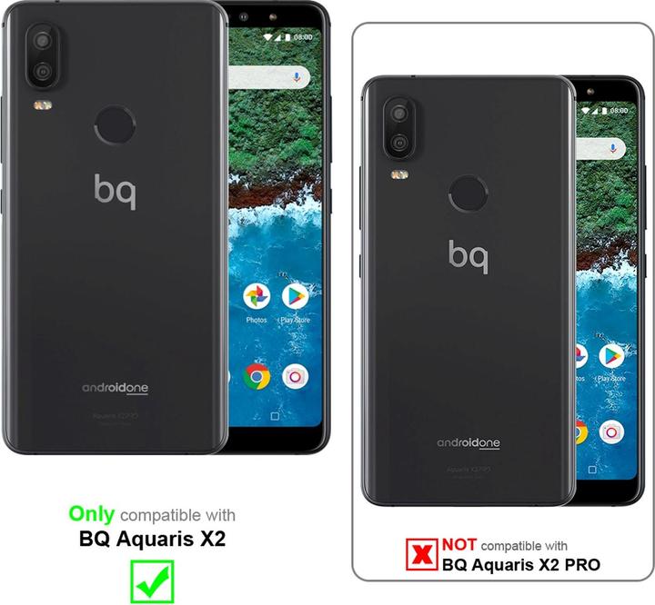 Productafbeelding Cadorabo Boek Onzichtbare Magneethoes (BQ Aquaris X2)