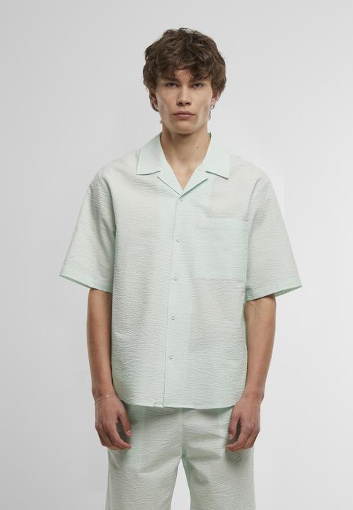 Image du produit Urban Classics Chemise à manches courtes Relaxed Seersucker - 140935 (L)