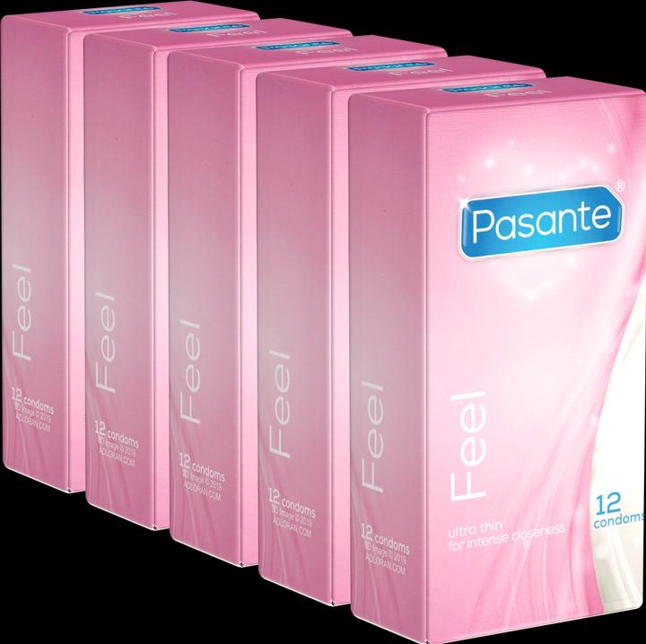 Produktbild Pasante Feel» (Vorteilspack!) 5x12 gefühlsechte Kondome für empfindsame Liebhaber (60 Stk.)