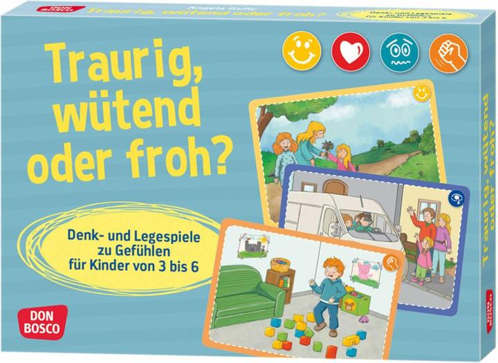Actual product image Sad, angry or happy? (German)