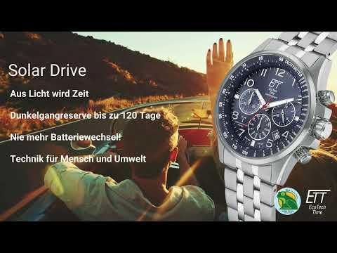 Actual product image ETT EGS-11613-32MS (Digital watch, Analogue wristwatch, Radio-controlled clock, Chronograph, 43 mm)