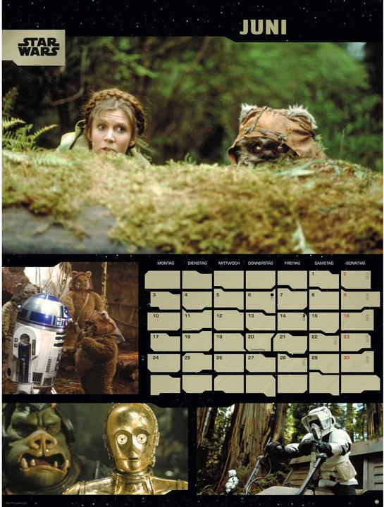 Produktbild Star Wars Broschur XL Kalender 2024 (45 x 30 cm, Deutsch)