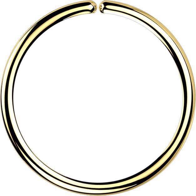 Produktbild Star Piercing Micro Piercing Ring vergoldet (Chirurgenstahl 316L, ohne Messing)