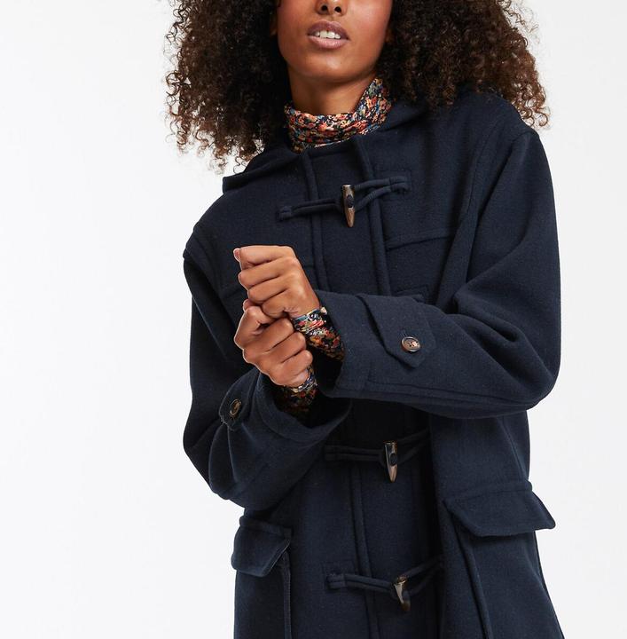 Produktbild La Redoute Collections Halblanger Dufflecoat mit Kapuze (M)