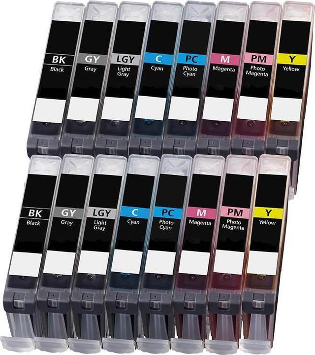 Actual product image Druckfuxx 16 Drucker Patronen für Canon CLI-65 PIXMA PRO 200 Tintenpatronen Mult