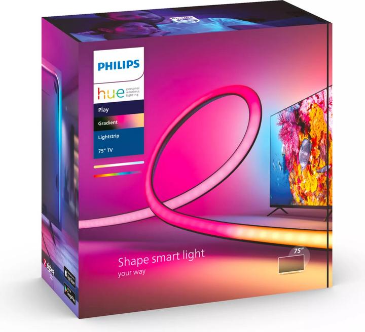 Image du produit Philips Hue Play Gradient Lightstrip 75" (RGBW, 304 cm, Intérieur)