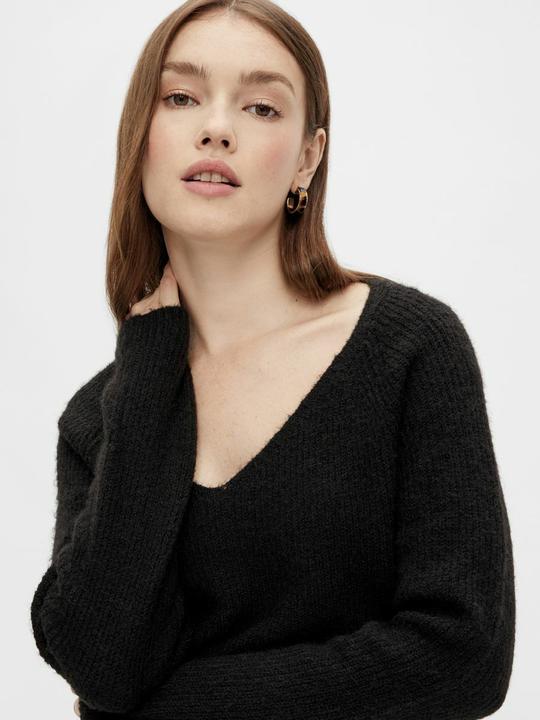 Actual product image Pieces V-neck knit sweater (L)