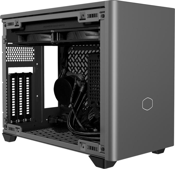 Actual product image Cooler Master MasterBox NR200P MAX V2 (grey, tempered glass) (Mini-ITX)