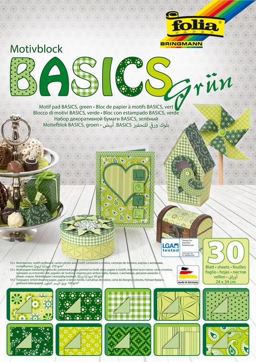 Produktbild Folia Motivblock Basics (270 g/m², 30 x)