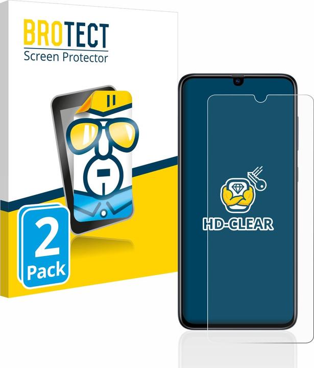 Actual product image BROTECT Screen Protector Clear (2 Piece, Samsung Galaxy A70)