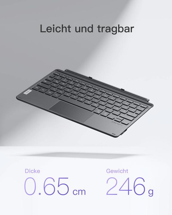 Actual product image Inateck Keyboard Surface 02028 gray (KB02028 gray) (DE, Wireless)